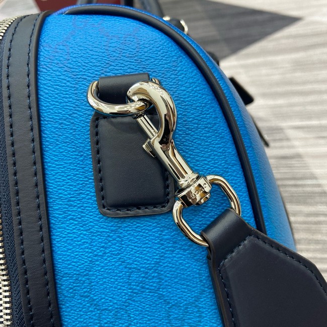 Gucci Original Leather GG Supreme Travel Bag 835688 blue