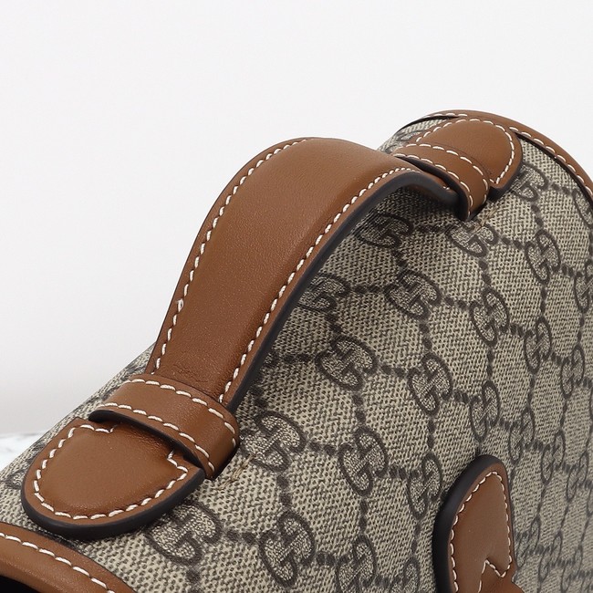 GUCCI GG CANVAS SMALL CROSSBODY BAG 815211 brown