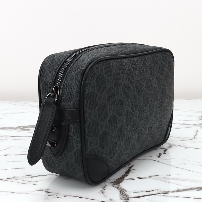 GUCCI Supreme canvas Clutche 821164 black