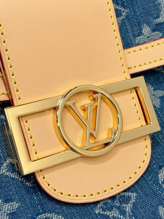 Louis Vuitton NEW Dauphine Soft GM M13319 Denim Blue