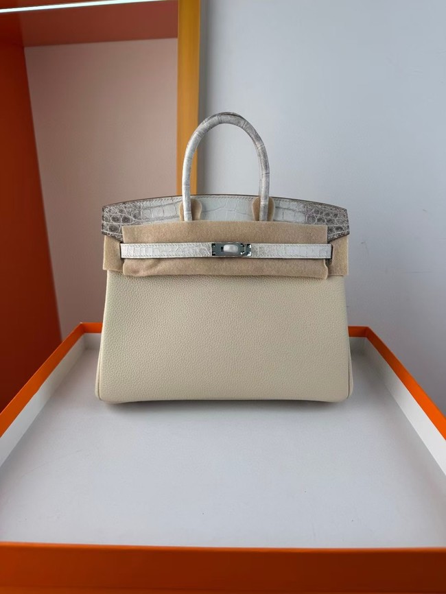 Hermes Birkin Bag Leather Nile crocodile&togo HBK2530-17