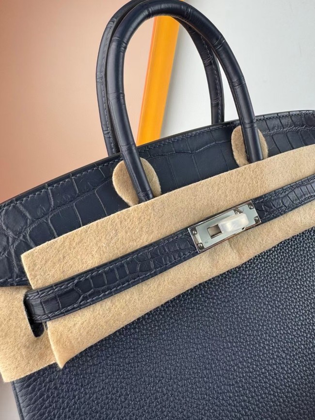 Hermes Birkin Bag Leather Nile crocodile&togo HBK2530-4