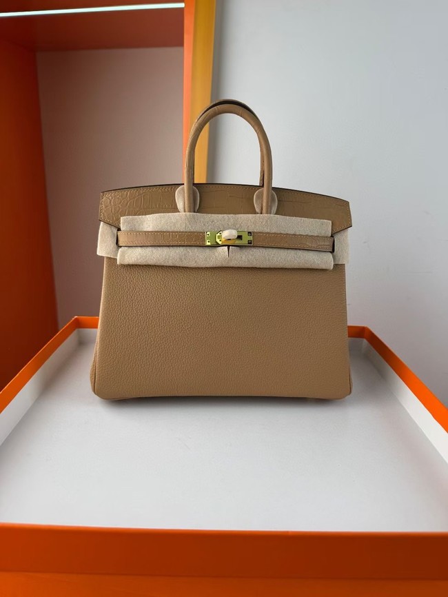 Hermes Birkin Bag Leather Nile crocodile&togo HBK2530-9