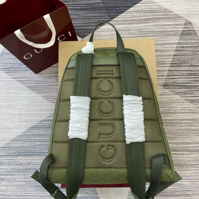 GUCCI GG canvas medium backpack 834464 Forest green