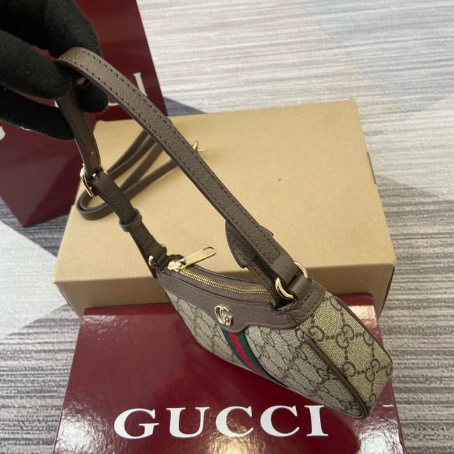 GUCCI Ophidia mini shoulder bag 838465 brown