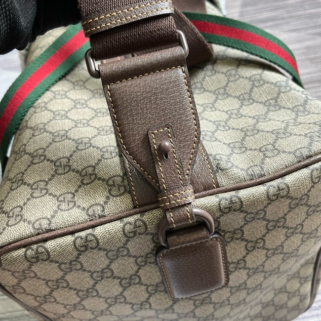 Gucci Medium duffle bag with Web 799871 brown