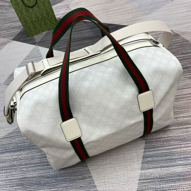 Gucci Medium duffle bag with Web 799871 white