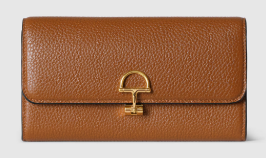 Gucci Softbit continental wallet 828147 brown