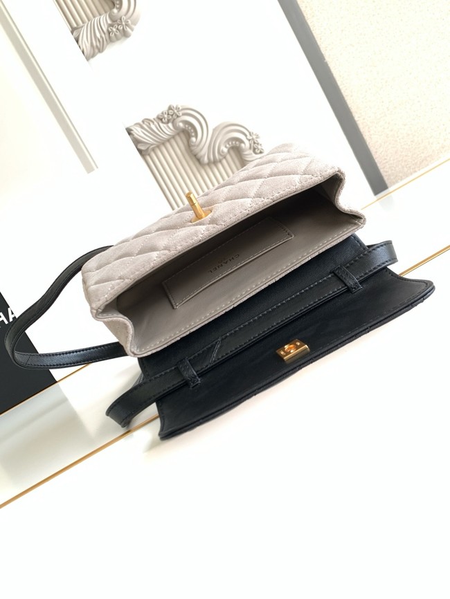 Chanel MINI FLAP BAG AS4677 GRAY