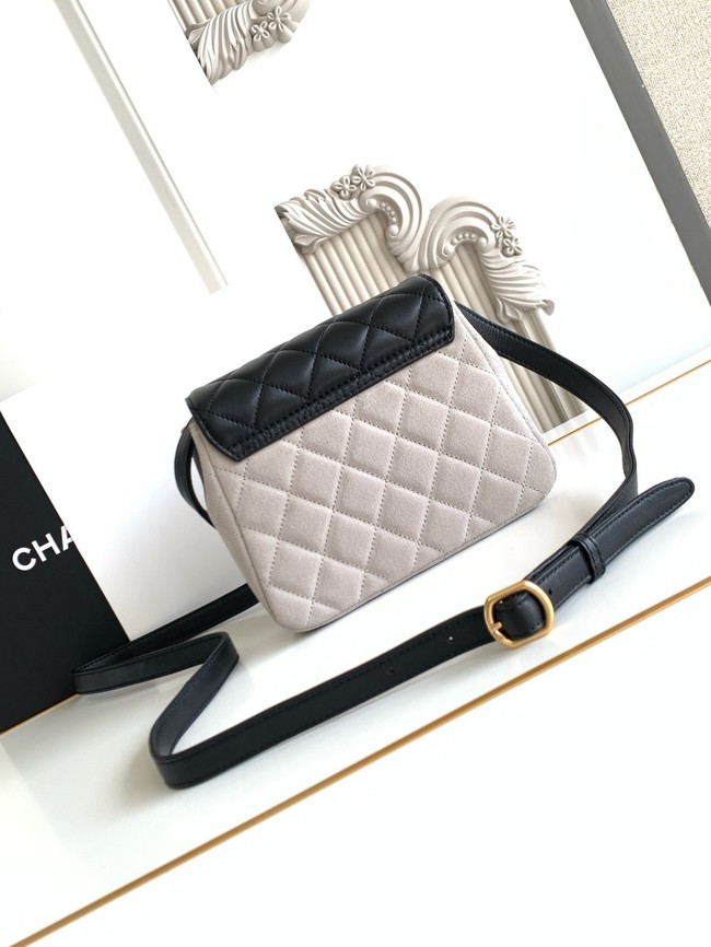 Chanel MINI FLAP BAG AS4679 GRAY