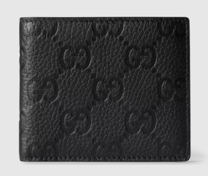 Gucci Imprint bi-fold wallet 835002 black