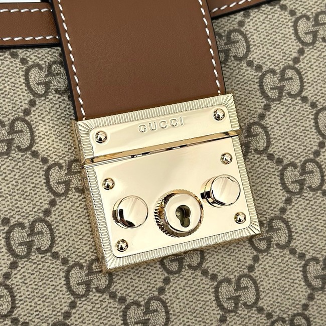 Gucci Padlock small top handle bag 841653 brown