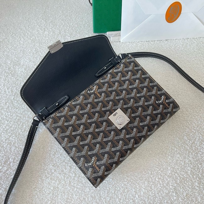 Goyard Calfskin Leather Shoulder Bag 55698 black