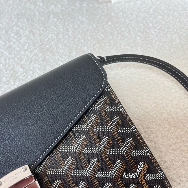 Goyard Calfskin Leather Shoulder Bag 55698 black