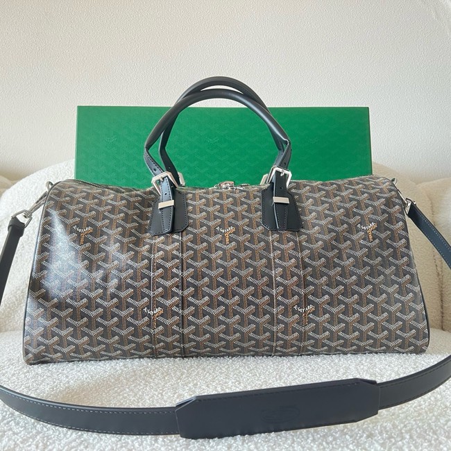 Goyard Calfskin Leather Travel Bag 55699 black