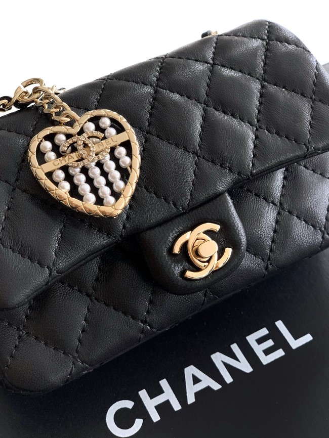 Chanel Classic Mini Bag with hook AP4760 black