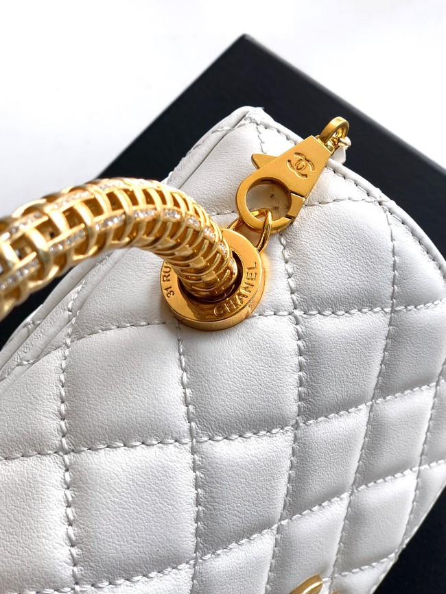 Chanel FLAP BAG WITH TOP HANDLE 92990-17