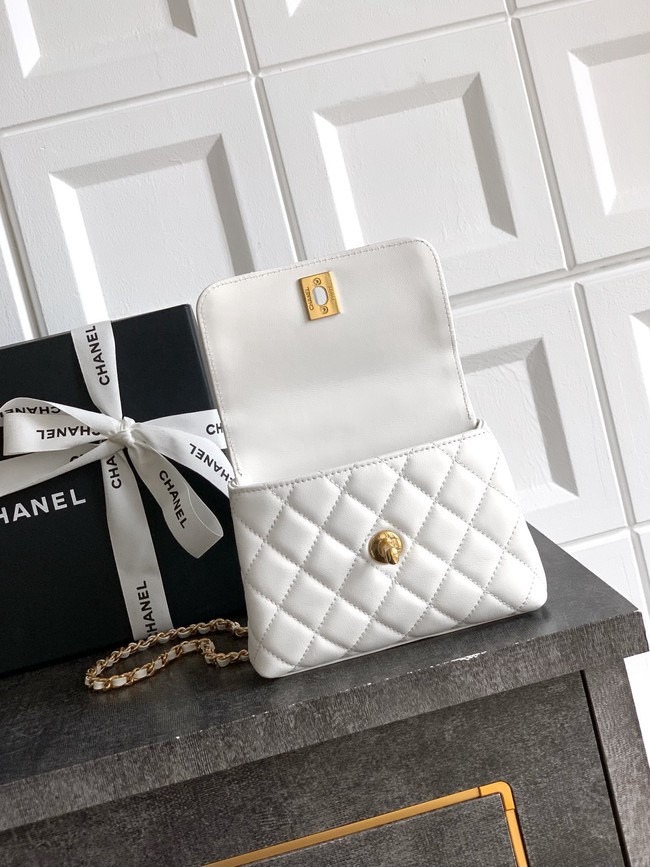Chanel MINI FLAP BAG WITH TOP HANDLE AS2215-17