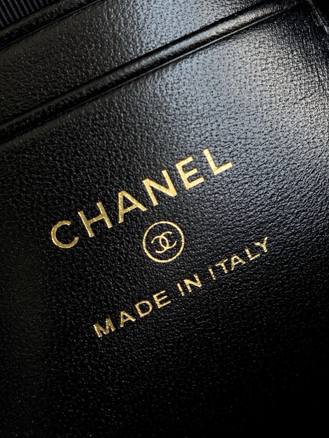 Chanel MINI TOTE BAG Suede Calfskin AS4742 black