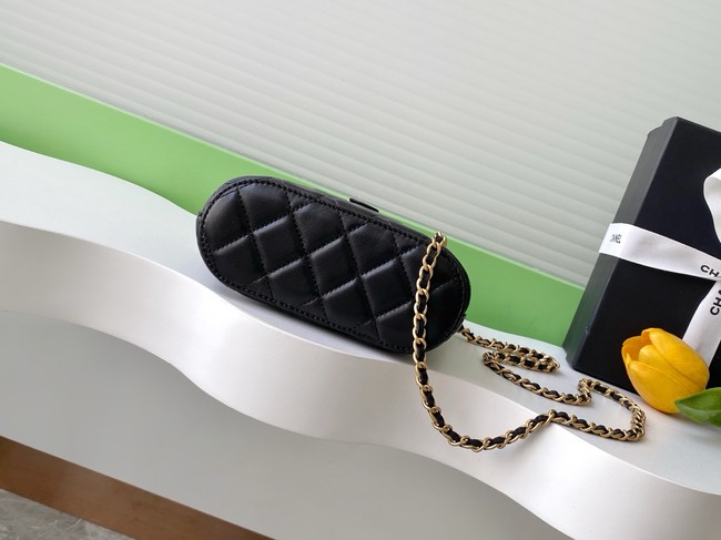 Chanel MINI TOTE BAG Suede Calfskin AS4742 black&gray