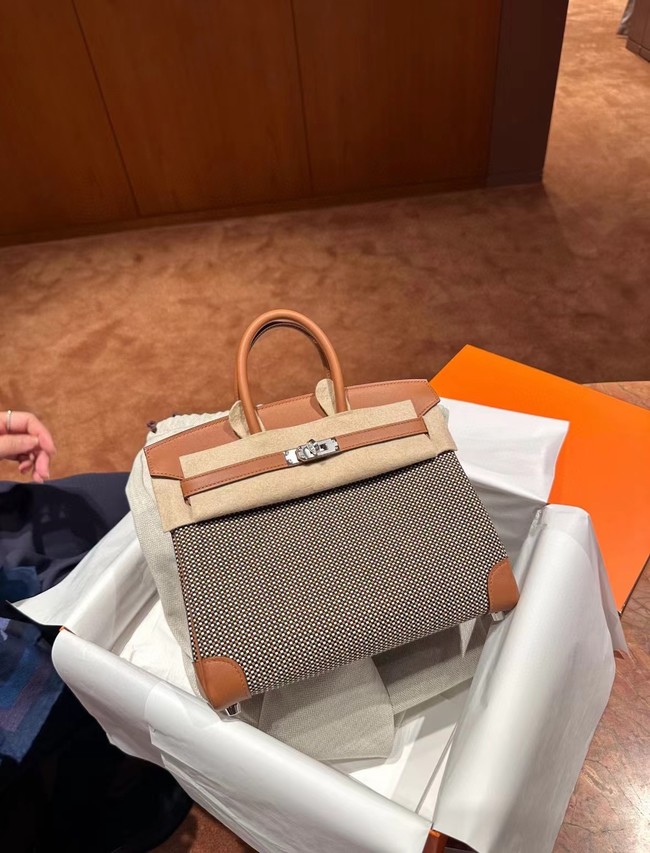 Hermes Birkin Bag togo Leather&Canvas 77886-4