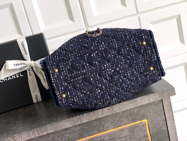 CHANEL 25 SMALL HANDBAG AS5293 dark blue