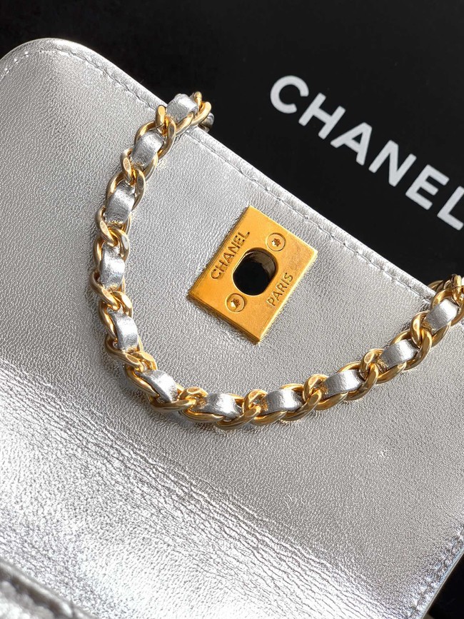 Chanel MINI FLAP BAG WITH TOP HANDLE AS2215-21