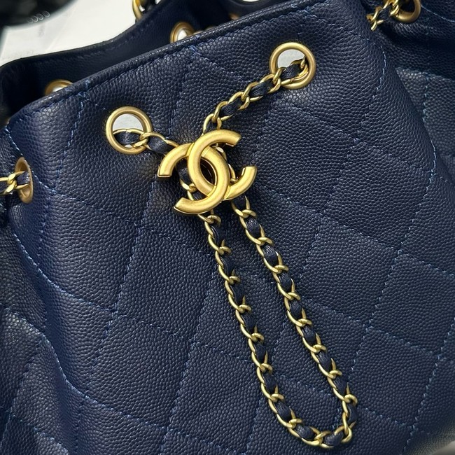CHANEL 25 SMALL HANDBAG AS5293 dark blue