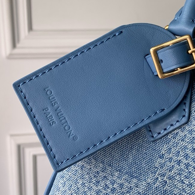 Louis Vuitton Speedy 18 Bandouliere N00208 Denim Blue