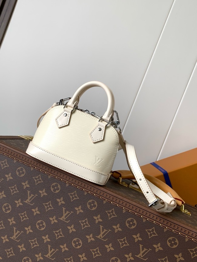 Louis Vuitton Alma Mini LV&I CUSTOMIZABLE M81945 Quartz White