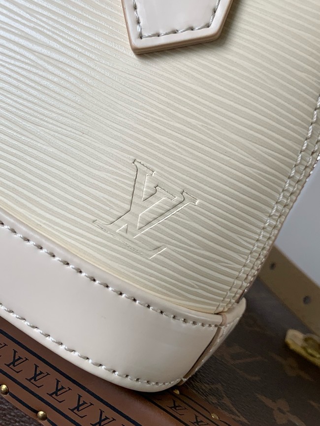 Louis Vuitton Alma Mini LV&I CUSTOMIZABLE M81945 Quartz White