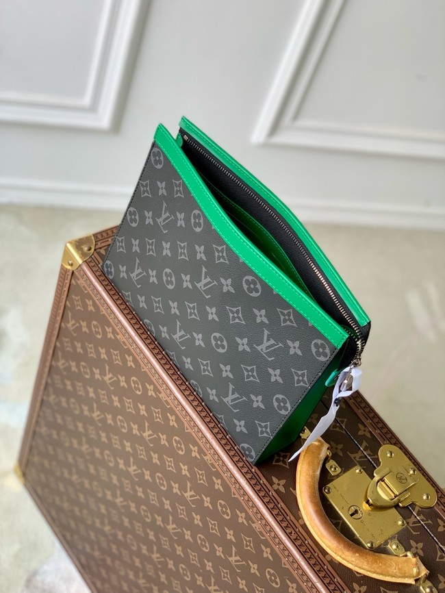 Louis Vuitton Pochette Voyage MM M26031 black&green