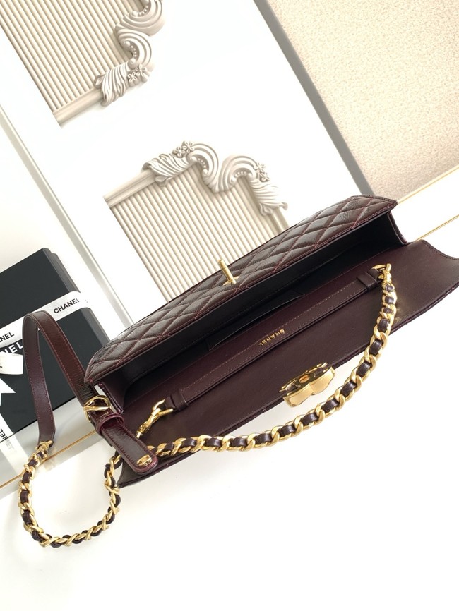 CHANEL Large Flap Bag AS5642 Dark Brown