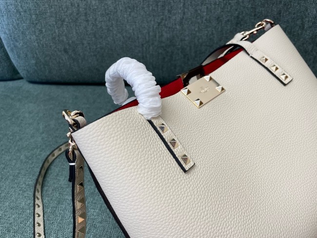 VALENTINO VLOGO calfskin Shoulder Bag 0001 Cream