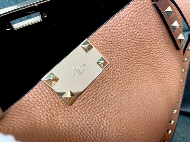 VALENTINO VLOGO calfskin Shoulder Bag 0001 tan