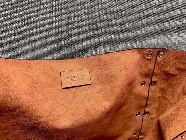 VALENTINO VLOGO velvet Shoulder Bag 3177 tan