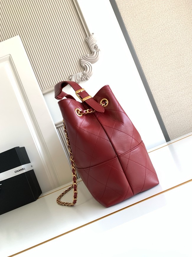 CHANEL Shopping Bag AS5434 red