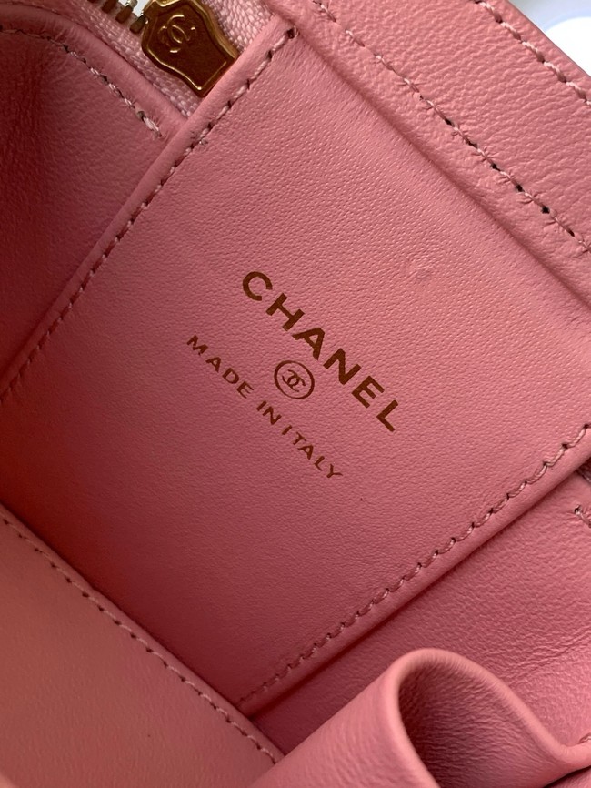 CHANEL Lambskin Small Vanity with Chain AP3941 pink