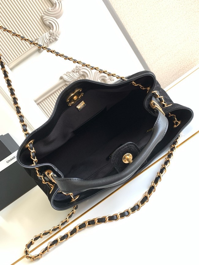 CHANEL Shopping Bag AS5434 black&black
