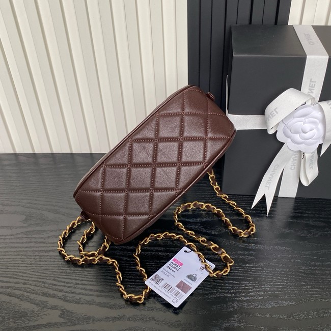 Chanel Mini Bowling Bag AS5572 Dark Brown