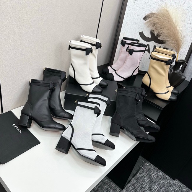 Chanel Mesh and brocade Ankle boots 45008-1