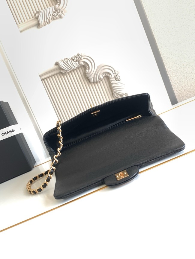 CHANEL Mini Flap Bag with Top Handle AS5701 black