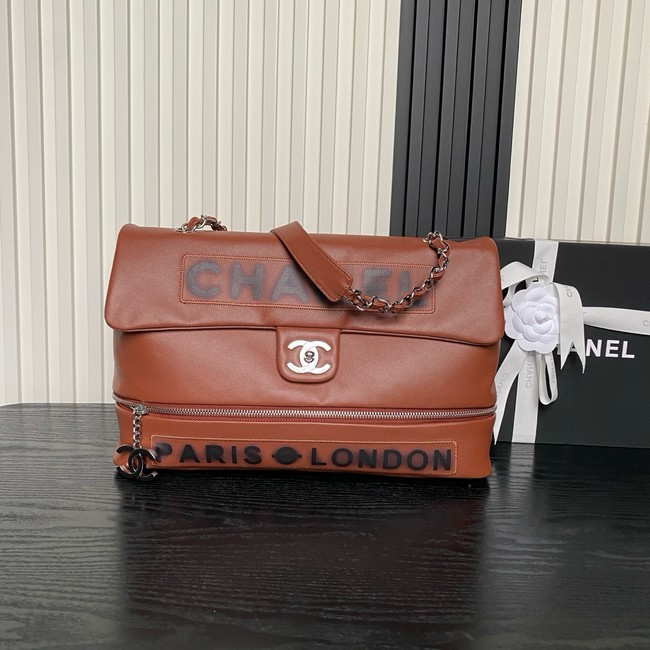 CHANEL Lambskin Shoulder Bags 9902 brown
