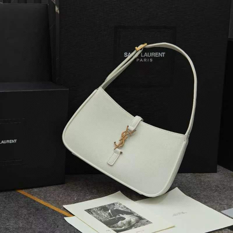 Yves Saint Laurent Original Leather Mini Shoulder Bag LE5A7 White