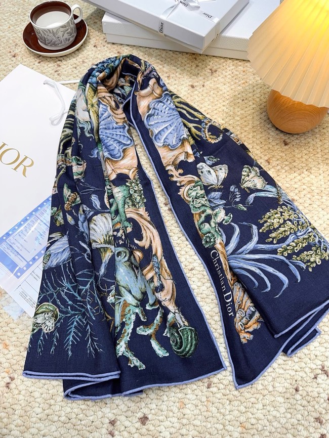 Dior Square Scarf Silk Jacquard XT273
