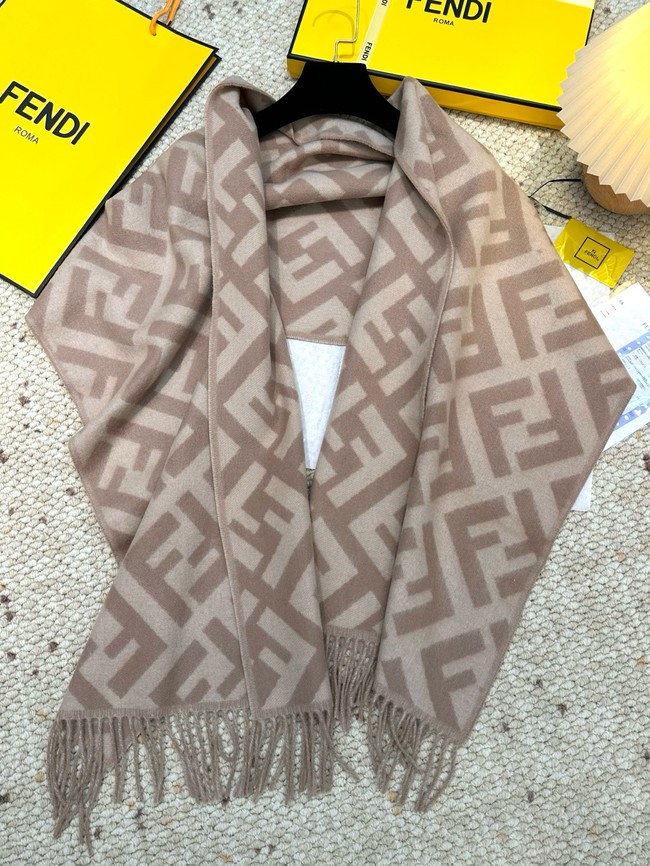 Fendi FF classic pattern cashmere scarf XT261