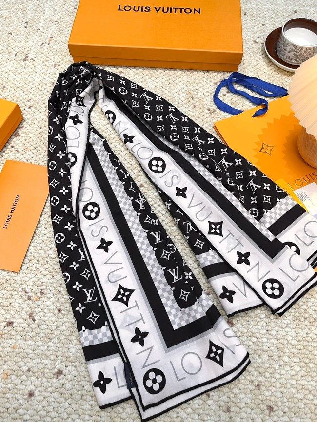 Louis Vuitton Square Scarf Silk Jacquard XT266