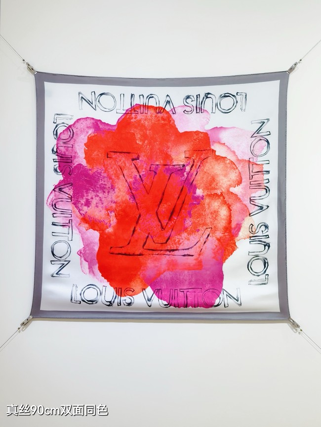 Louis Vuitton Square Scarf Silk Jacquard XT277