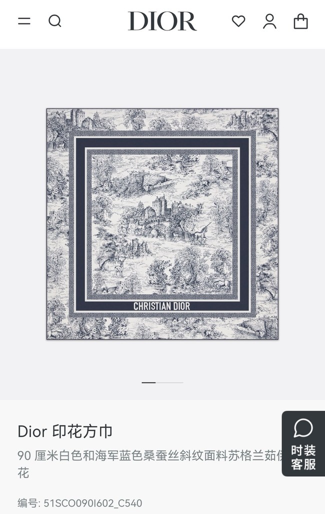 Dior Shawl Cashmere and Silk Jacquard KY090