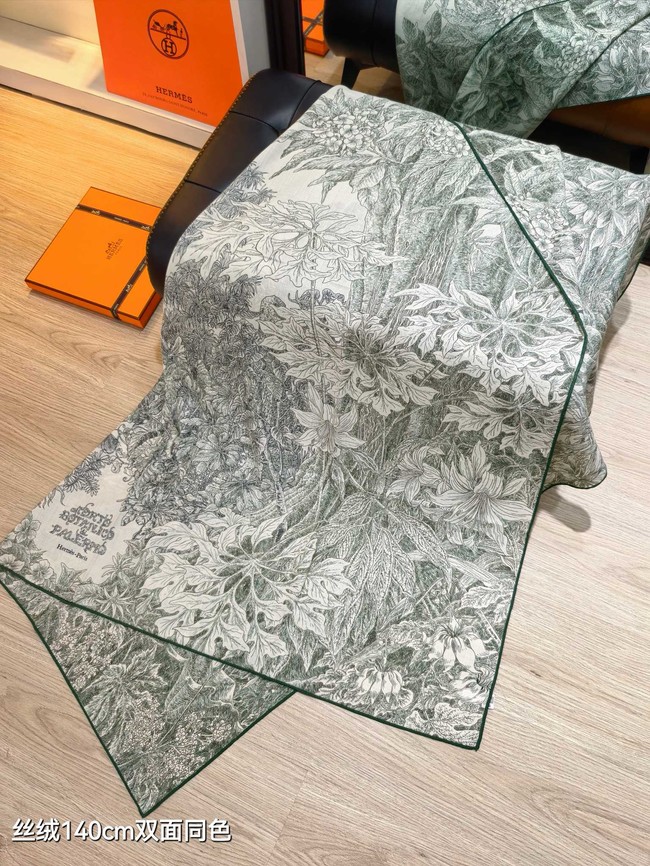 Hermes Shawl Cashmere and Silk Jacquard KY085